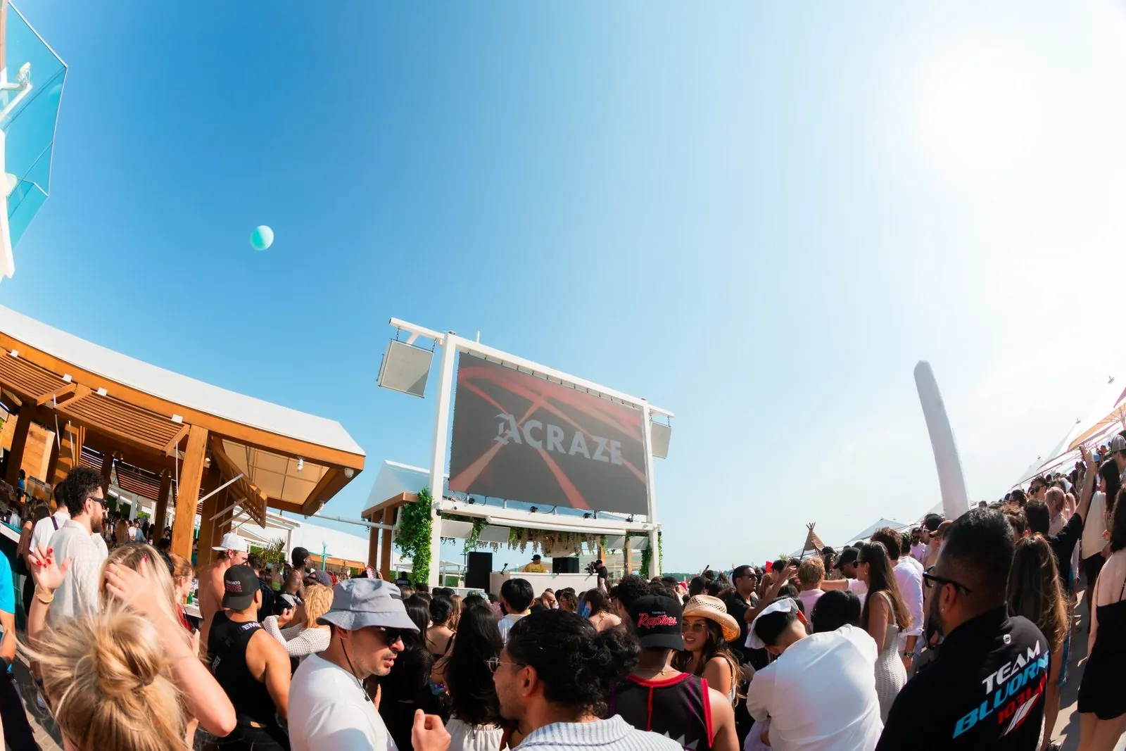 Cabana sunset and outdoor LED screen