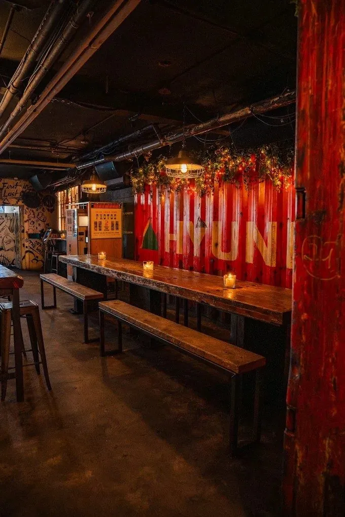 Locals Only bar and neon signage