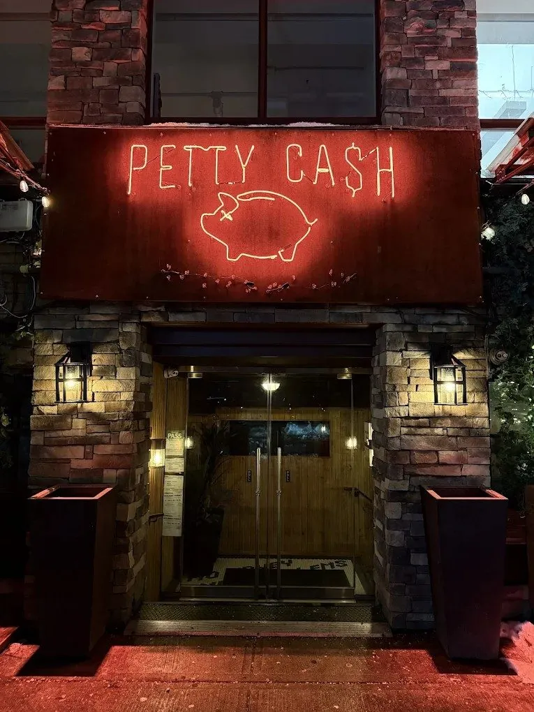 Petty Cash patio and murals